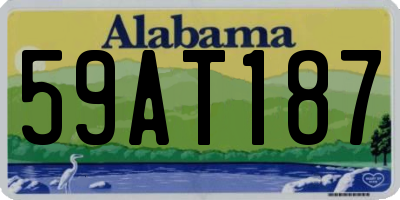 AL license plate 59AT187