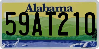 AL license plate 59AT210