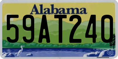 AL license plate 59AT240