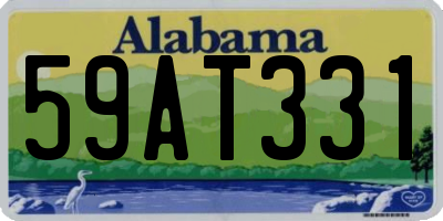 AL license plate 59AT331