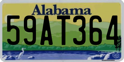 AL license plate 59AT364
