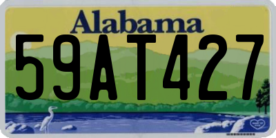 AL license plate 59AT427