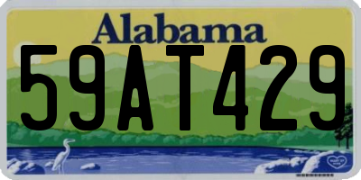 AL license plate 59AT429