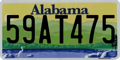 AL license plate 59AT475