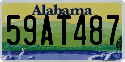AL license plate 59AT487