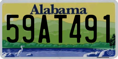 AL license plate 59AT491