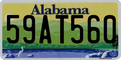 AL license plate 59AT560