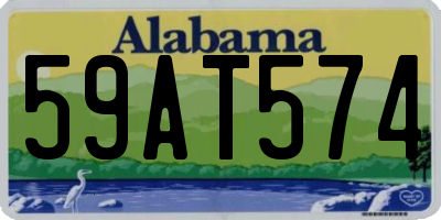 AL license plate 59AT574