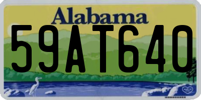 AL license plate 59AT640