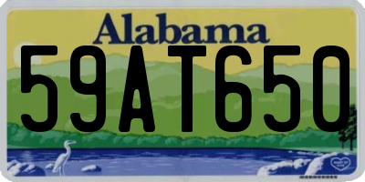 AL license plate 59AT650