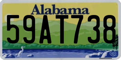 AL license plate 59AT738