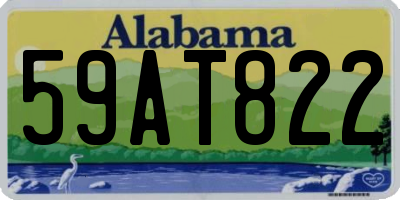 AL license plate 59AT822