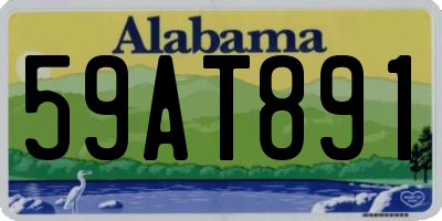 AL license plate 59AT891