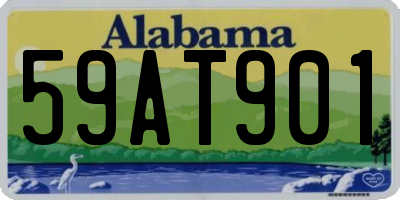 AL license plate 59AT901