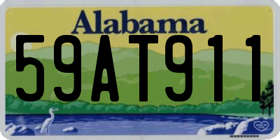AL license plate 59AT911