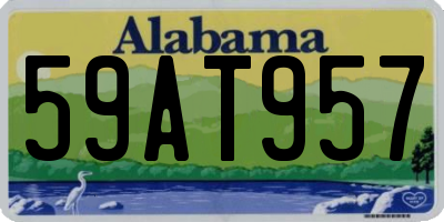AL license plate 59AT957