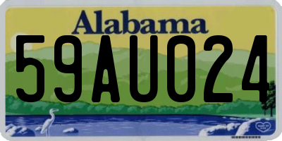 AL license plate 59AU024