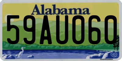AL license plate 59AU060