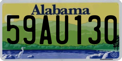 AL license plate 59AU130