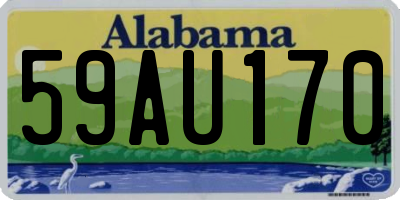 AL license plate 59AU170