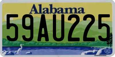 AL license plate 59AU225