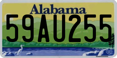 AL license plate 59AU255