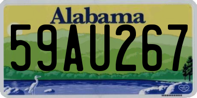 AL license plate 59AU267