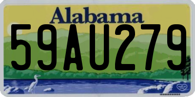 AL license plate 59AU279