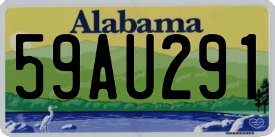 AL license plate 59AU291