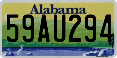 AL license plate 59AU294