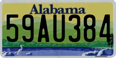 AL license plate 59AU384