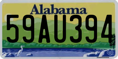 AL license plate 59AU394