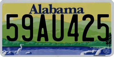 AL license plate 59AU425