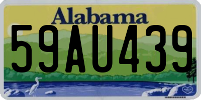 AL license plate 59AU439