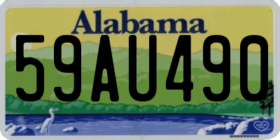 AL license plate 59AU490