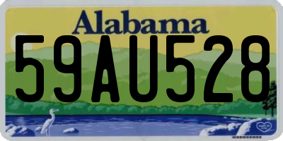 AL license plate 59AU528