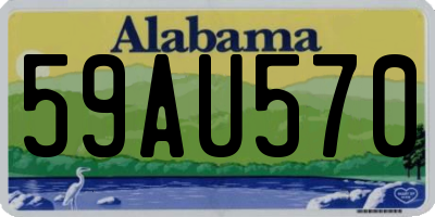 AL license plate 59AU570