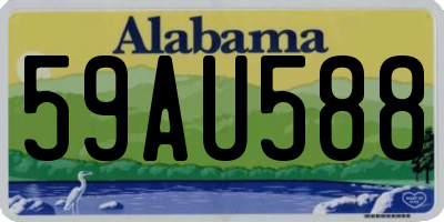 AL license plate 59AU588