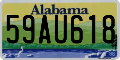 AL license plate 59AU618