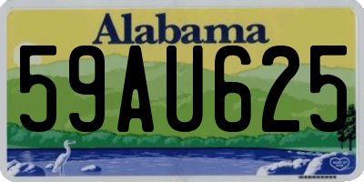 AL license plate 59AU625