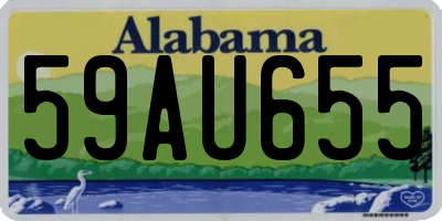 AL license plate 59AU655