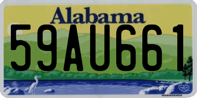 AL license plate 59AU661