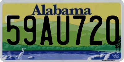 AL license plate 59AU720