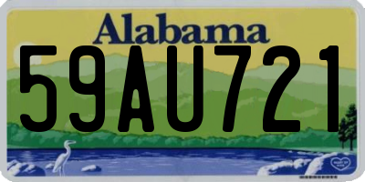 AL license plate 59AU721