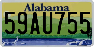 AL license plate 59AU755