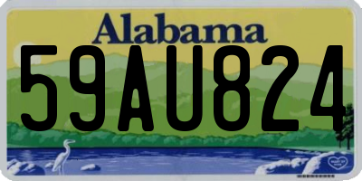 AL license plate 59AU824
