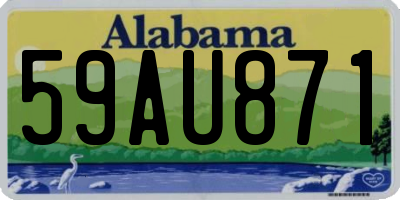 AL license plate 59AU871