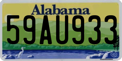 AL license plate 59AU933