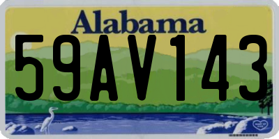 AL license plate 59AV143