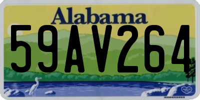 AL license plate 59AV264